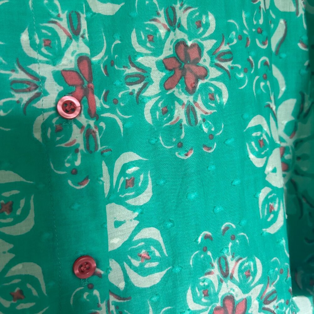 NWT MODAPOSA Alcee Resort Shirt Dress Mediterranean Style Size XL - Picture 6 of 6